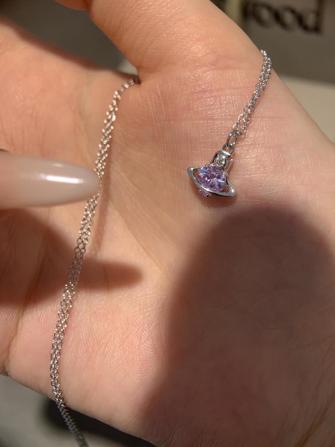 Vivienne Westwood Silver UFO Pendant Necklace